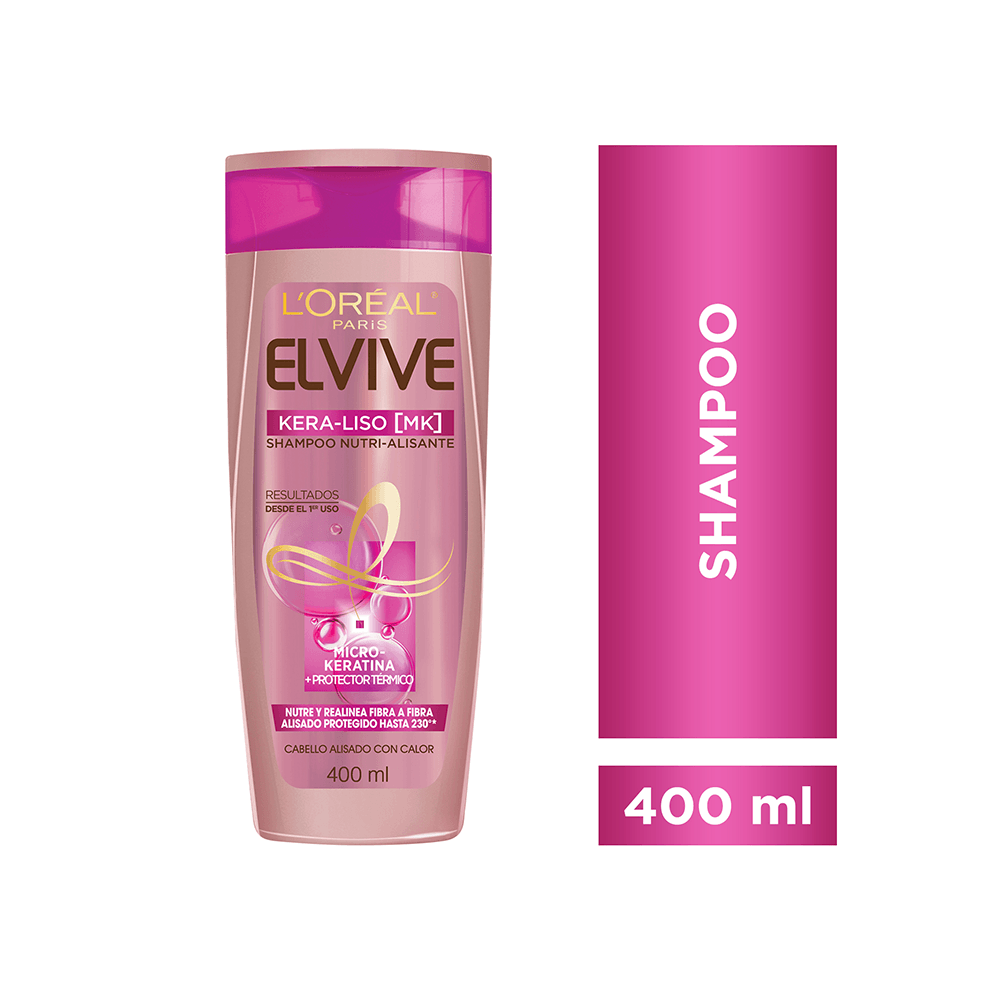Shampoo Keraliso 230° Elvive L´Oréal Paris x 400 ml farmaciasdelpueblo