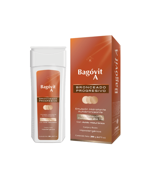 Bagovit-A Emulsión Hidratante Autobronceante x 200 gr-7790375000042