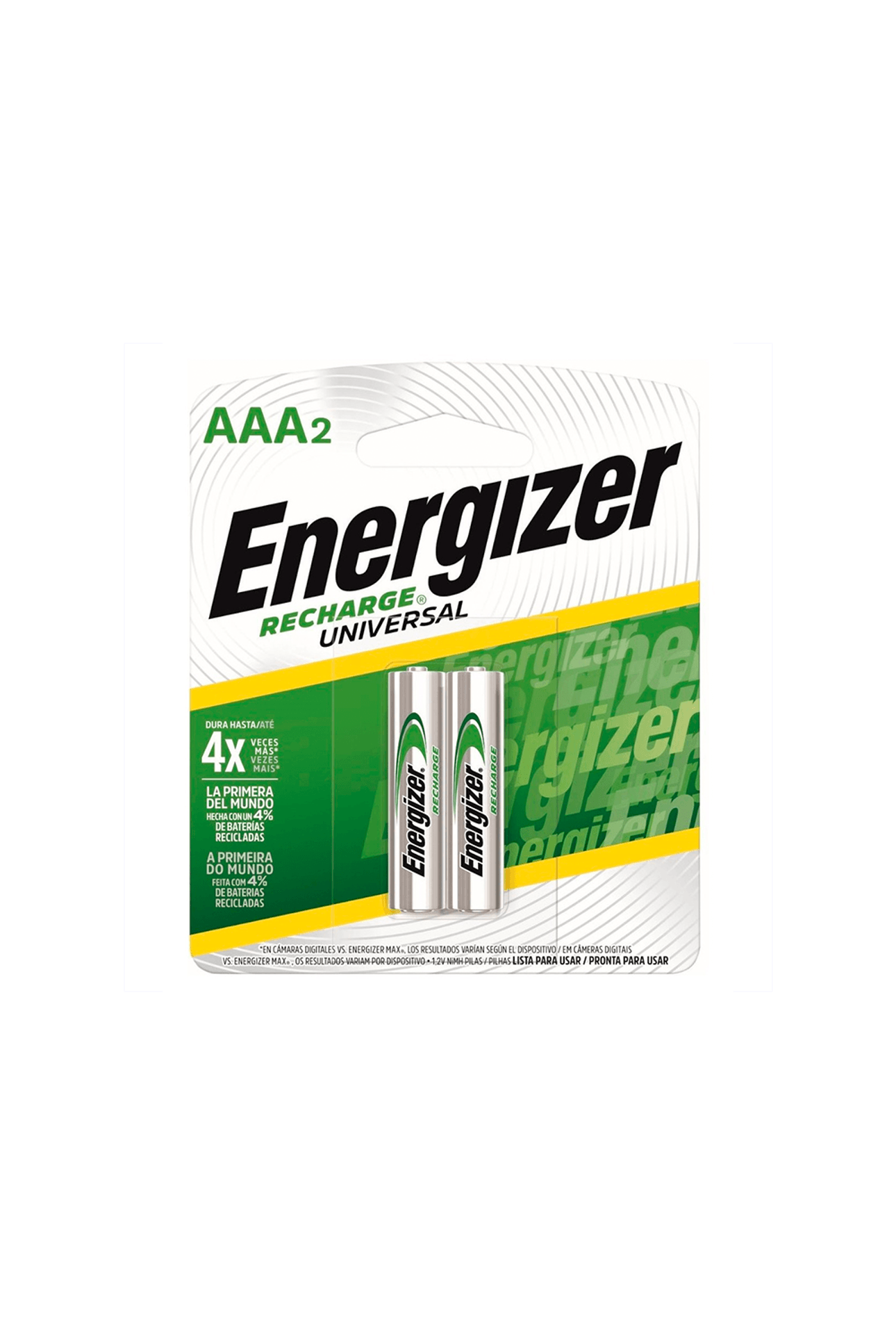 Pilas recargables Energizer Universal AAA