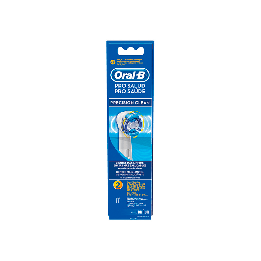 Los mejores cabezales de cepillo de dientes de repuesto para Oral-B,  compatibles con cepillo de dientes eléctrico Oral-B Braun, 4 unidades