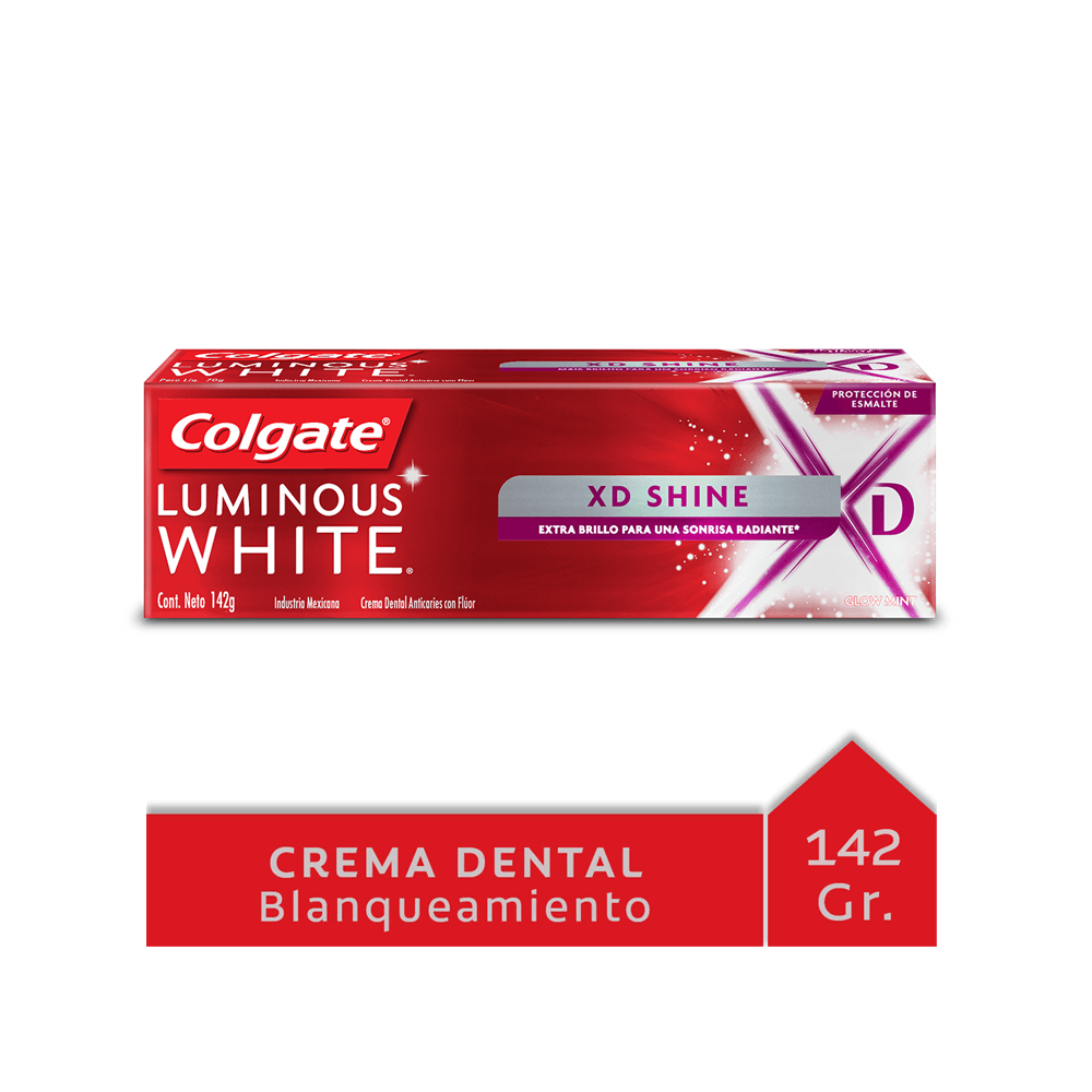 Crema Dental Luminous White XD Shine x 142 gr - farmaciasdelpueblo