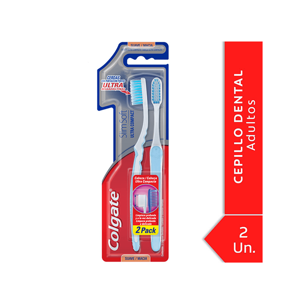 Comprar Cepillo Dental Colgate Slim Soft 2 Pack