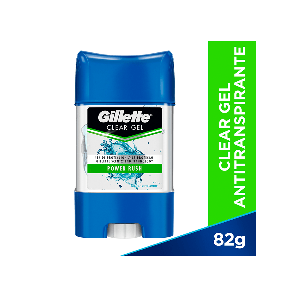 Desodorante Gel Gillette Power Rush x 82g - farmaciasdelpueblo