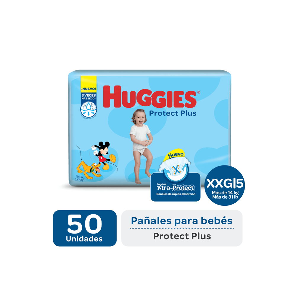 pañal huggies protect plus