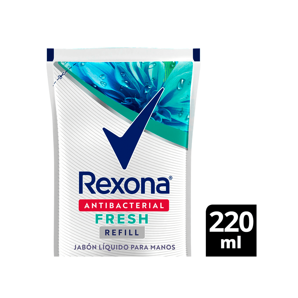 Jabón Liquido Para Manos Rexona Antibacterial Fresh x 220 - farmaciasdelpueblo