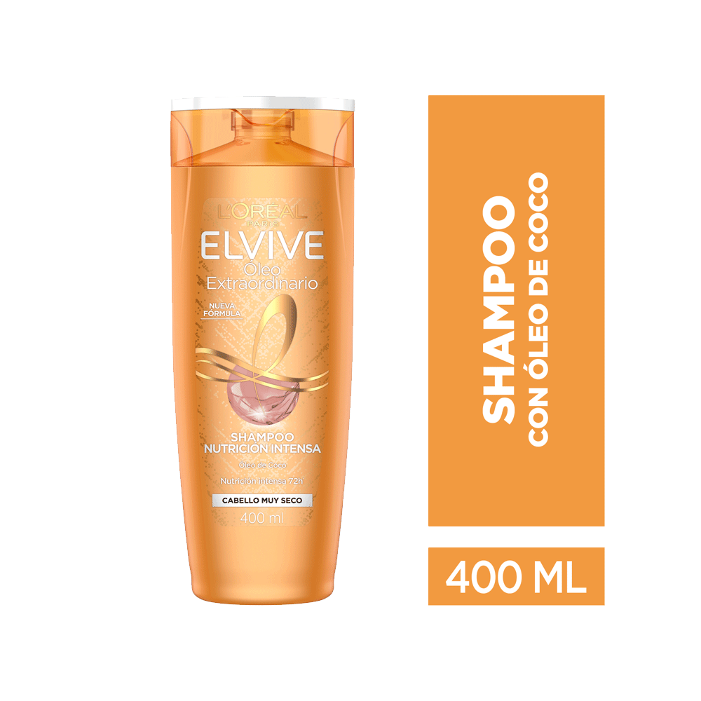Shampoo Óleo Extraordinario Coco Elvive L´Oréal Paris x 400 ml farmaciasdelpueblo
