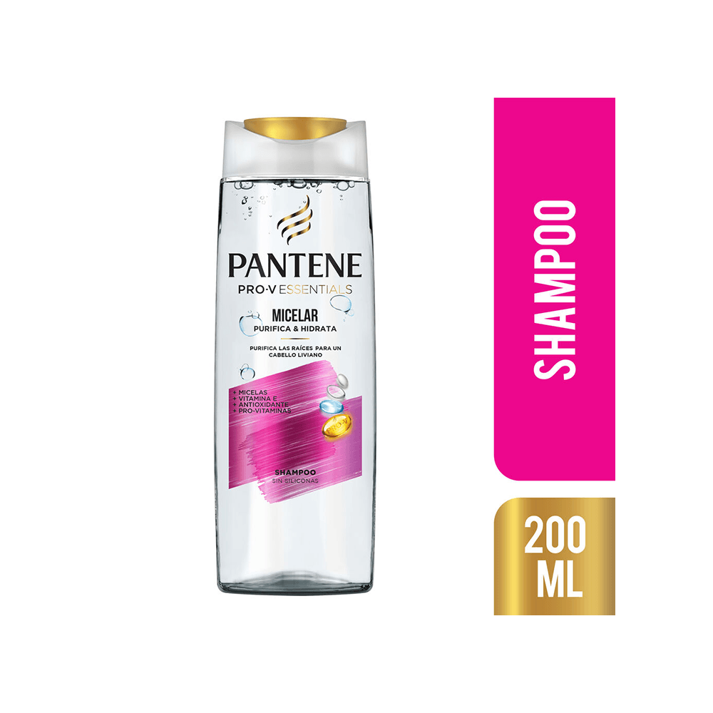 Shampoo Pantene Micelar x 200 ml farmaciasdelpueblo