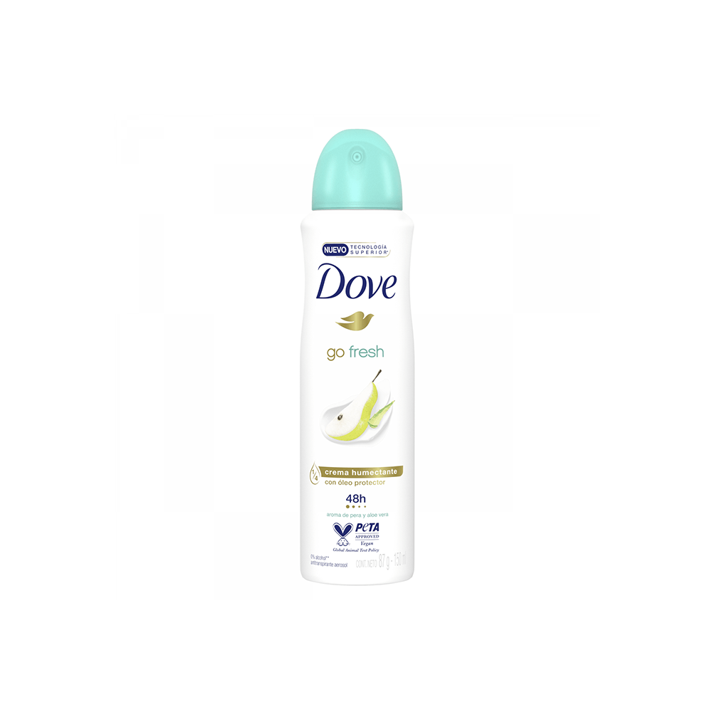 Antitranspirante Dove Pera y Aloe Vera Aerosol x 150 ml