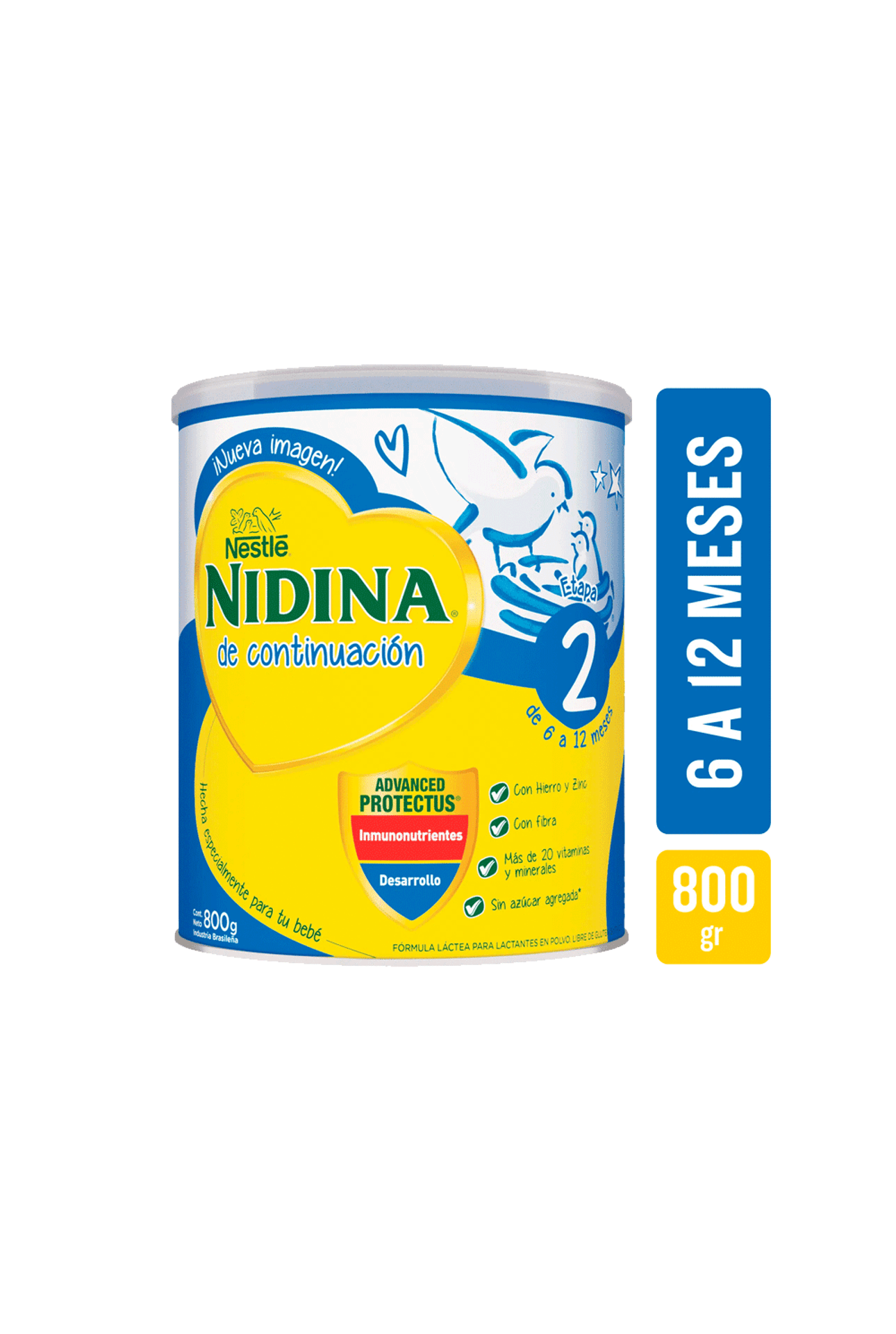 Nestlé Nidina 2 Premium Leche De Continuación 800g - Farmacias VIVO