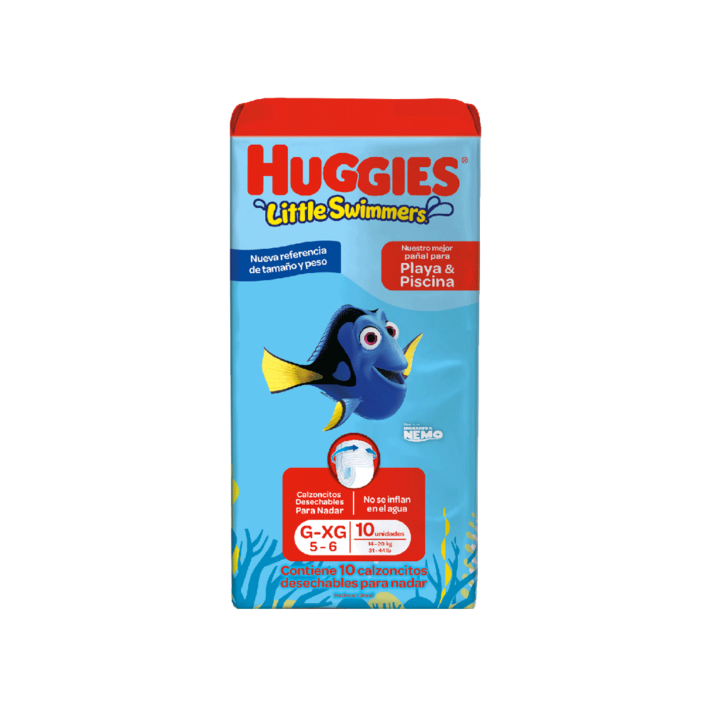 Pañales Huggies Para Agua Little Swimmers XG x 10 Unid