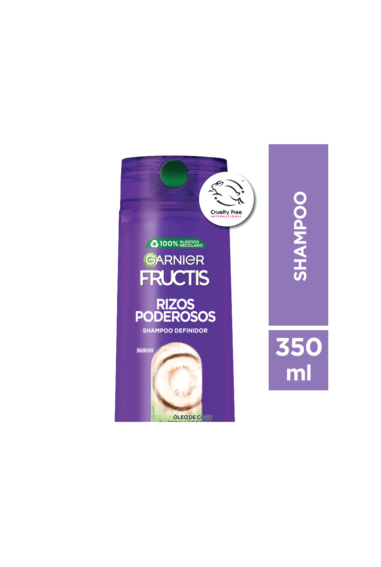 Shampoo Fructis Garnier Rizos Poderosos x 350 ml farmaciasdelpueblo