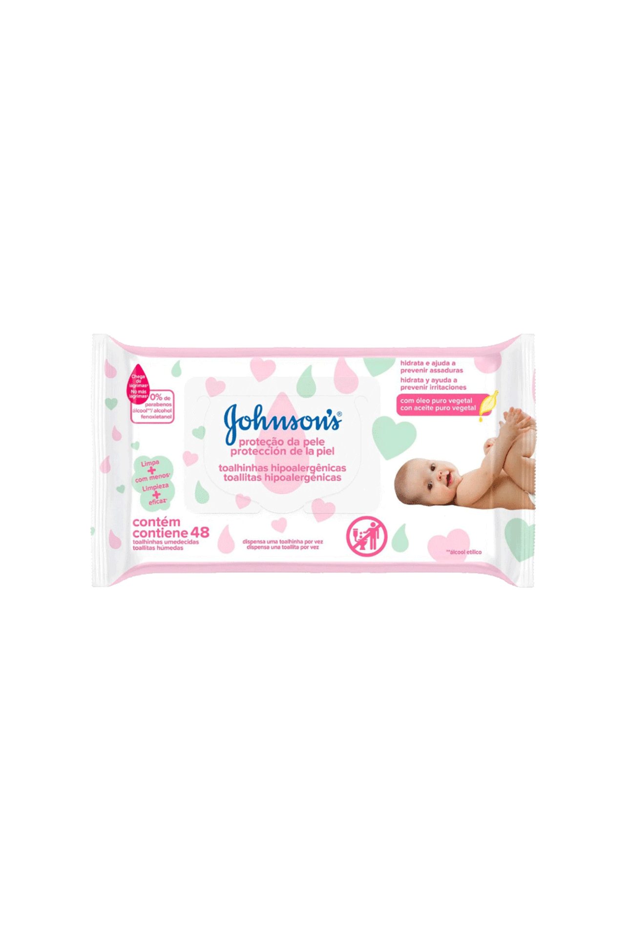 Toallitas húmedas para rostro y manos para bebé JOHNSON'S®