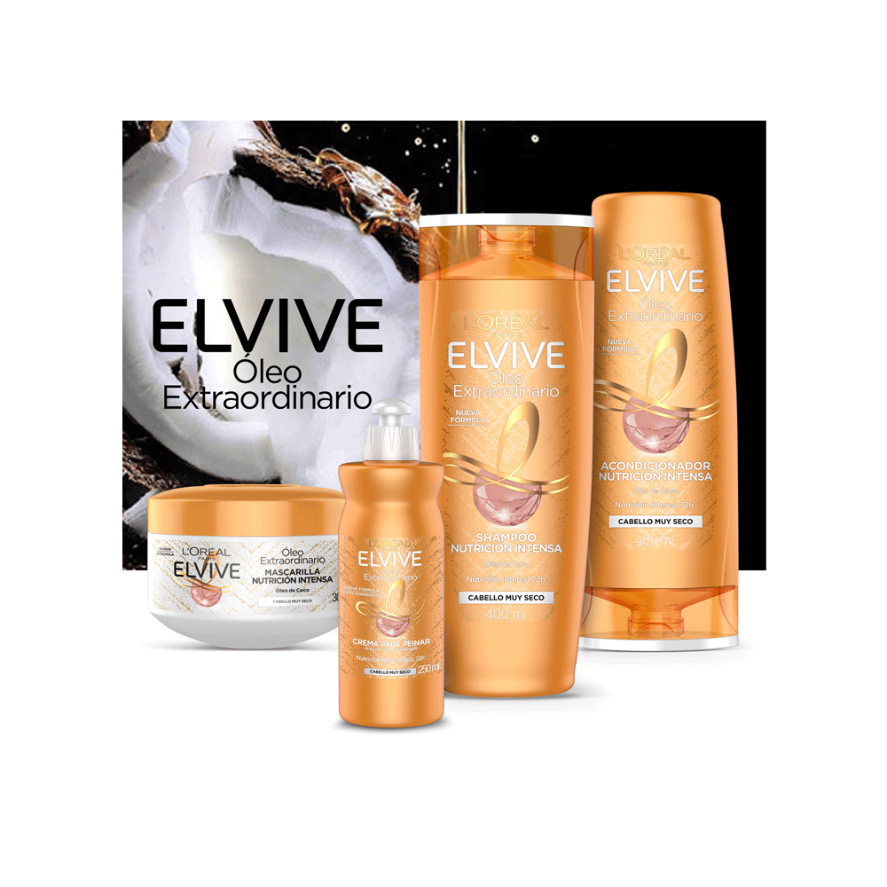Shampoo Elvive Oleo Extraordinario Coco x 400 ml farmaciasdelpueblo