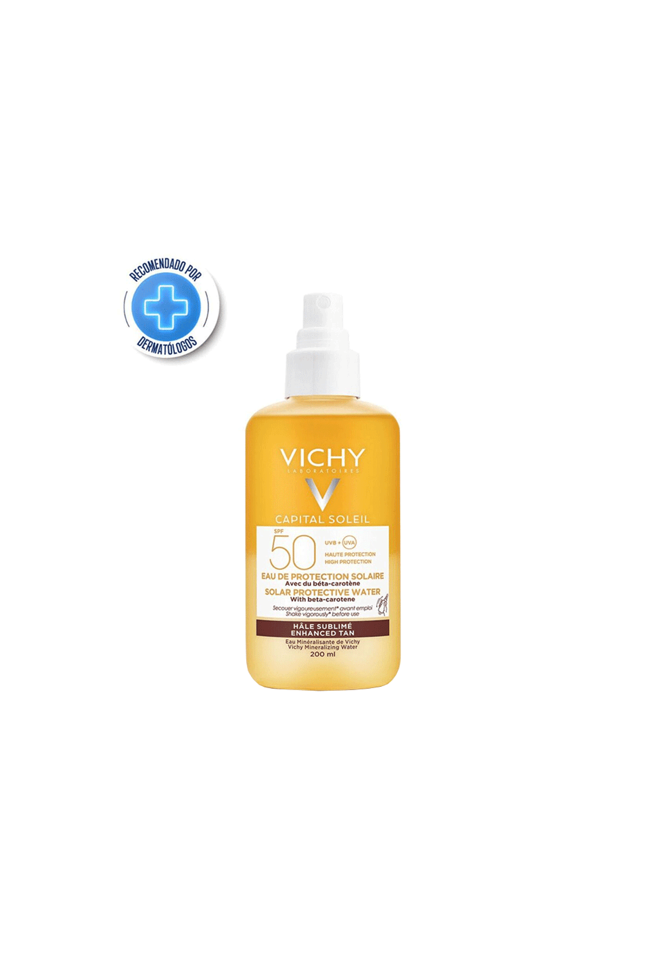 Vichy Idéal Soleil Agua Protectora Bronceante Fps 50 x 200 ml 3337875695152