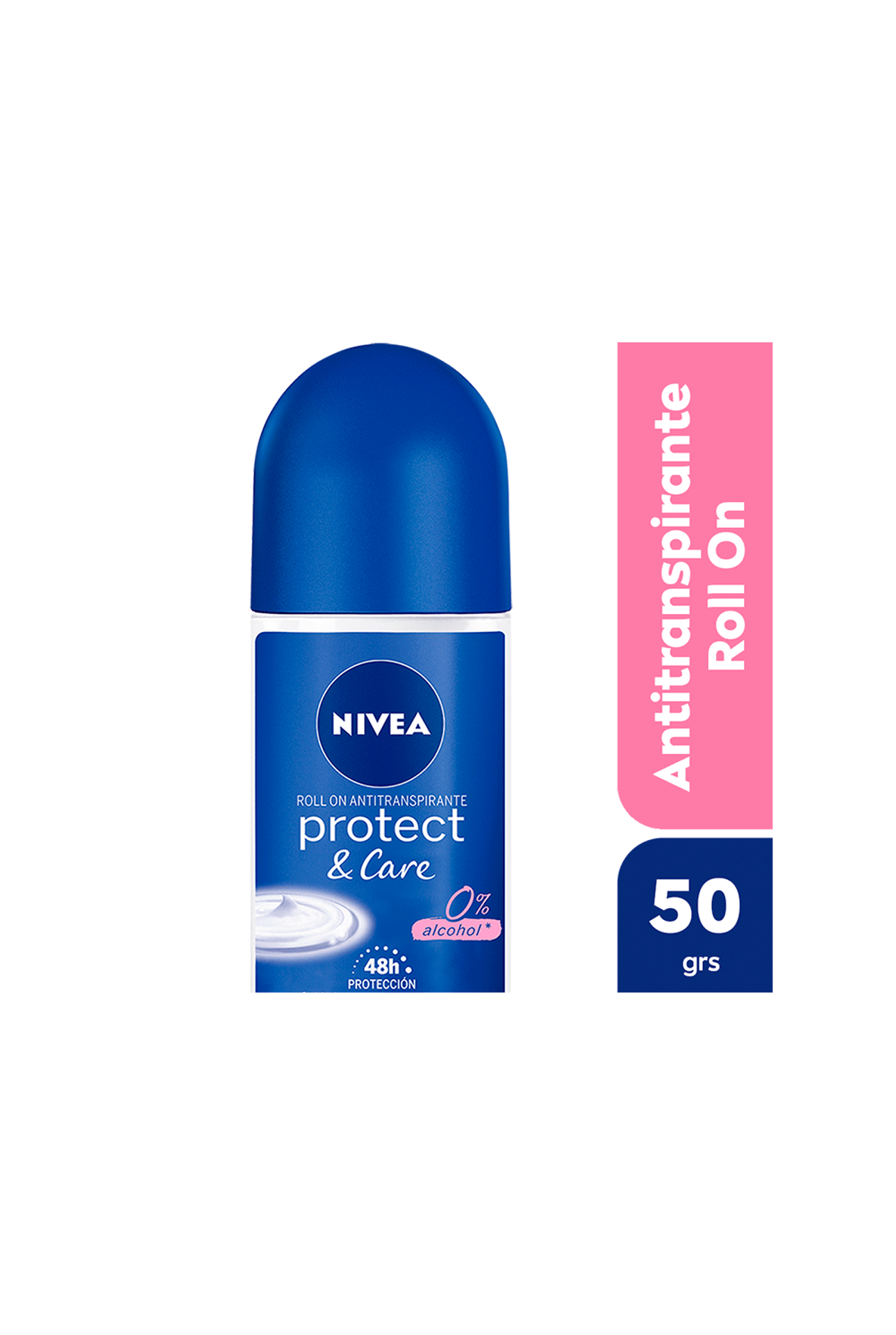 Desodorante femenino Nivea Protect & Care Roll On x 50 ml ... 