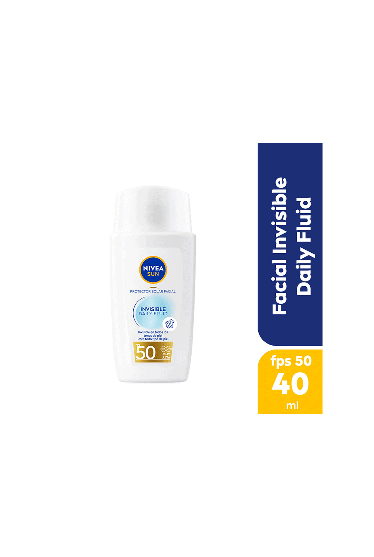 Protector-Solar-Facial-Nivea-Sun-Invisible-Daily-Fluid-FPS-5-Nivea